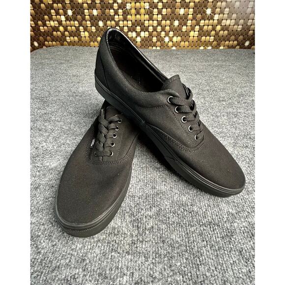 Vans Other - Van's Authentic Triple Black Canvas Low Top Sneakers Size 13